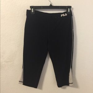 Black Fila Capris